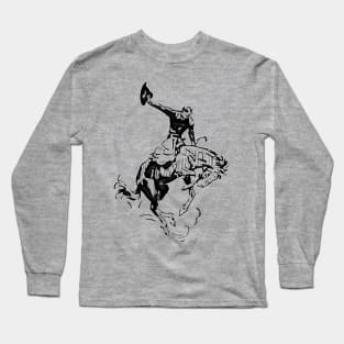 Western Era - Cowboy on Horseback 11 Long Sleeve T-Shirt